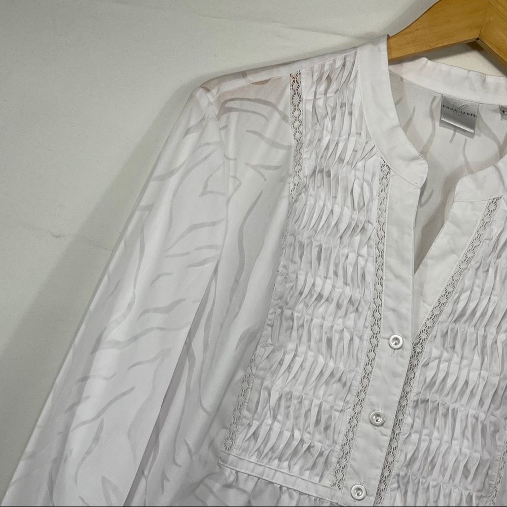 Emma James tucks lace trim long sleeve Shirt - Picture 7 of 14